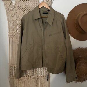 Uniqlo Gray Zip-Up Utility Jacket